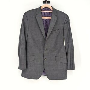 Ted Baker Endurance Wool Blazer Suit Jacket Gray 42R preppy Business casual